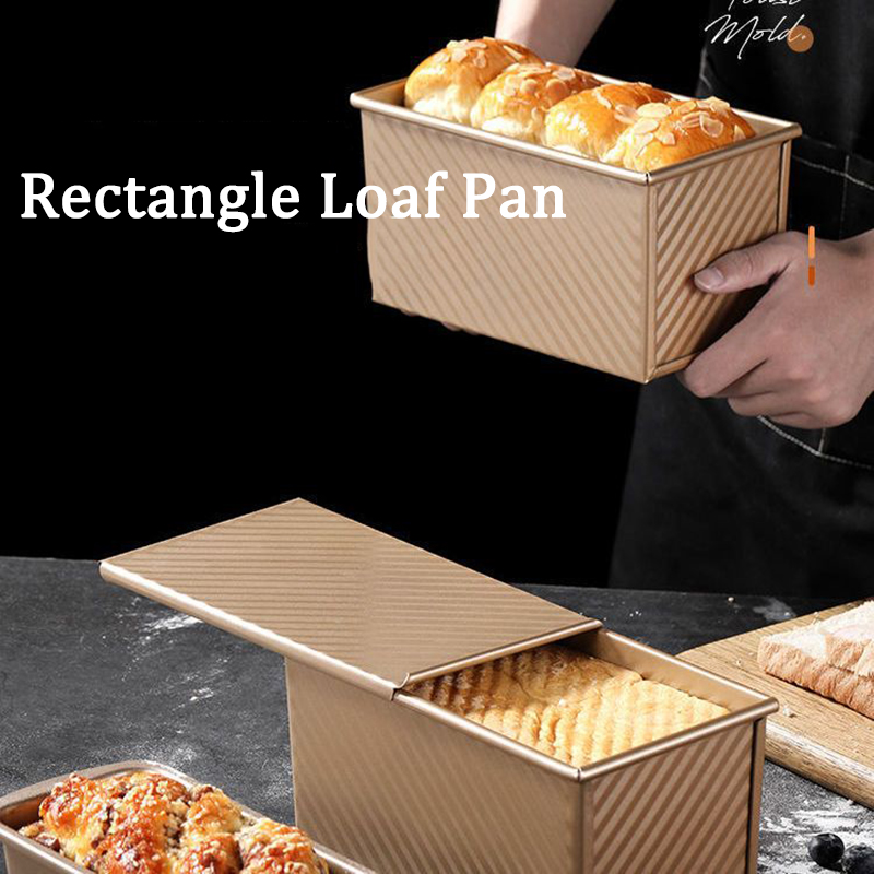 Springform Pan Set - Rechthoekige broodvorm, bakvorm voor toast, Pullman-vorm,