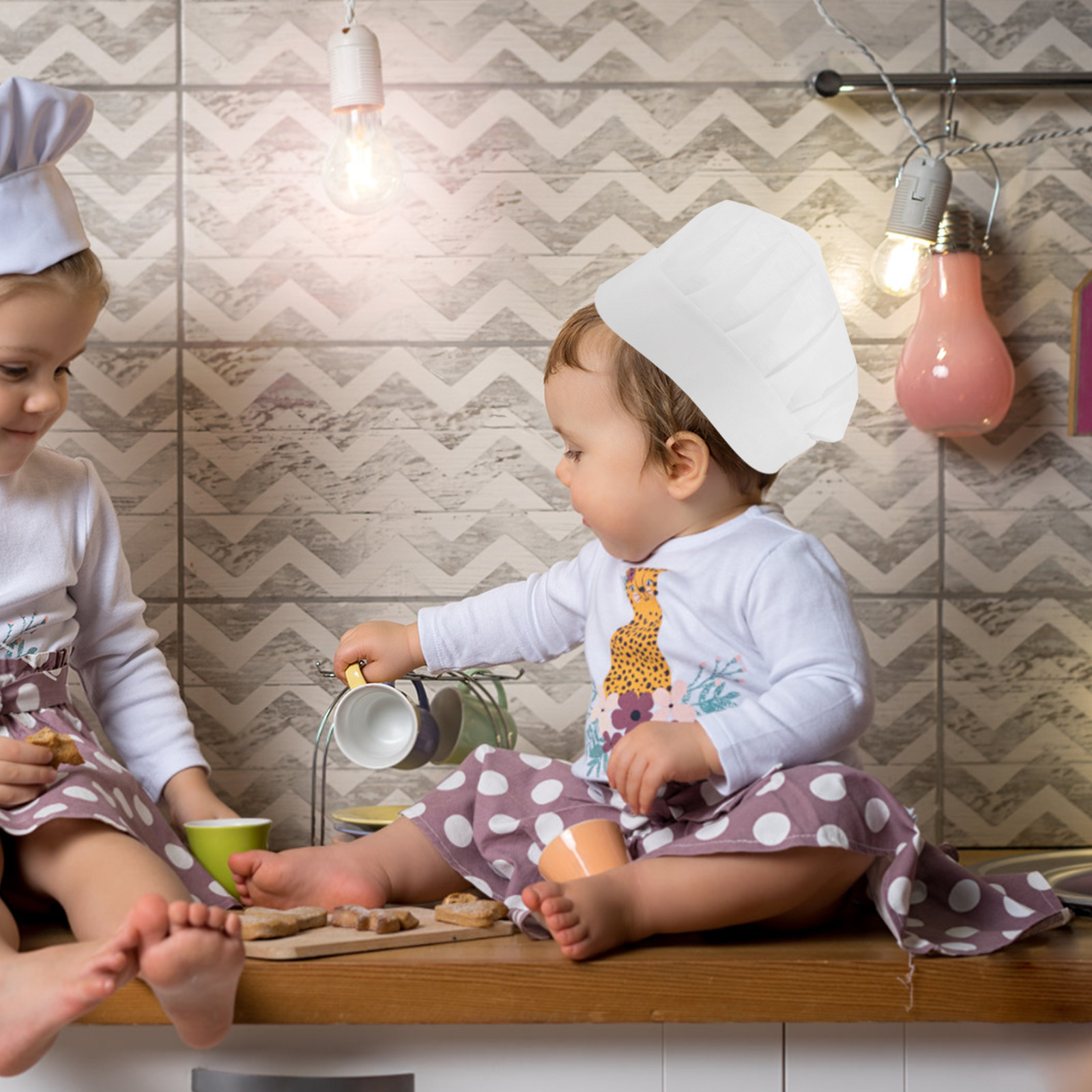 Baking Kitchen For Kids - 15 stuks wegwerpkoksmutsen voor kinderen, kleine