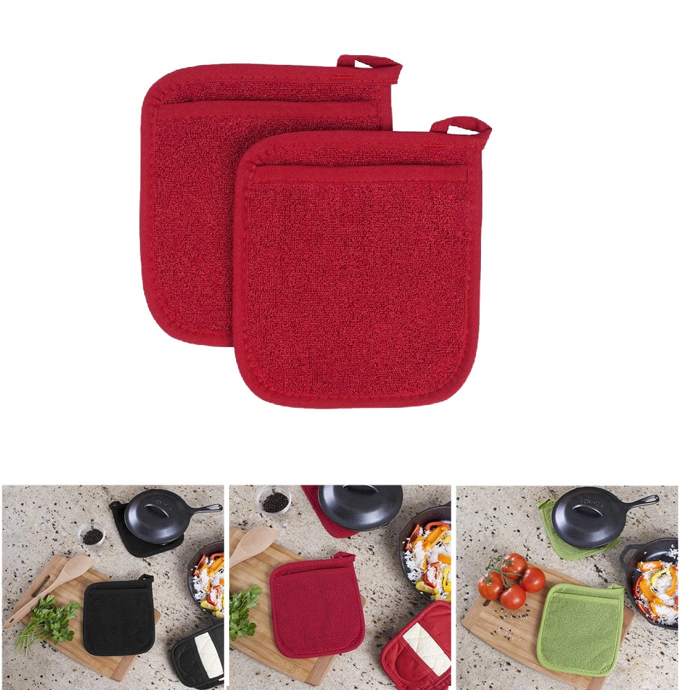 Kitchen Baking Gloves - 3-in-1 pannenlappen Isolatiehandschoen Katoenen badstof Magnetronhandschoenen