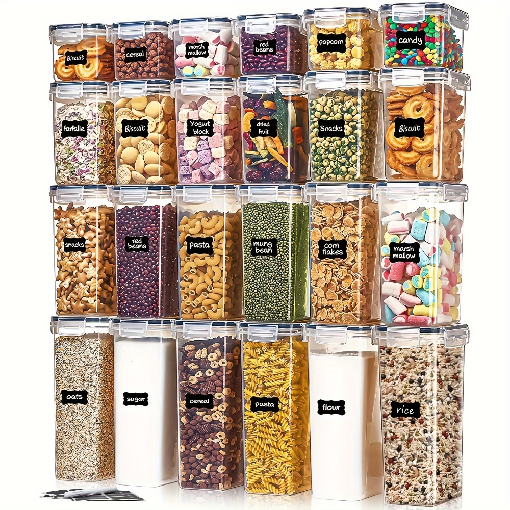 Kitchen Uncle - 24 Stuks Voedsel Opslag Containers 12