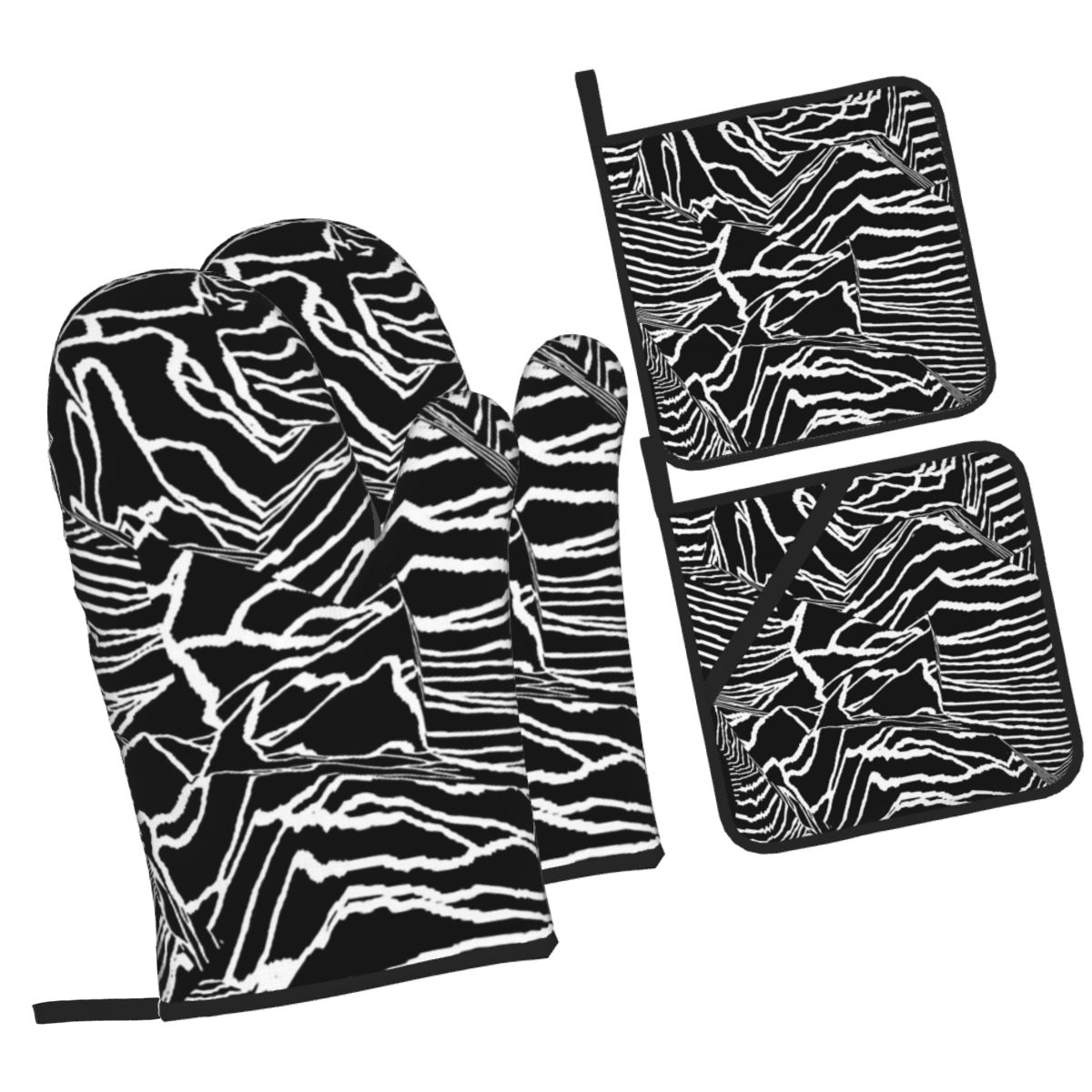 Kitchen Baking Gloves - Joy Division Unknown Pleasures Ovenwanten en