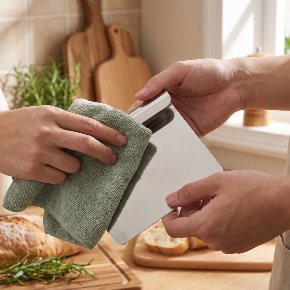 Bench Scraper Dough - 304 roestvrijstalen deegschraper met platte schep,