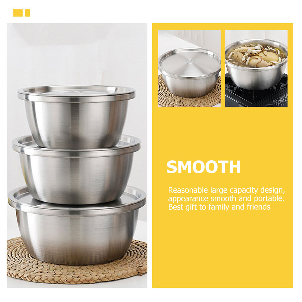 Kitchen Baking Storage Containers - 1 Set RVS Mengkom, Heavy Duty