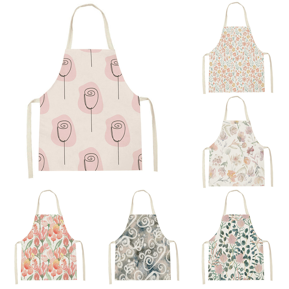 Baking Kitchen For Kids - Roze tulp keukenschort Schoonmaken bloemen Plant