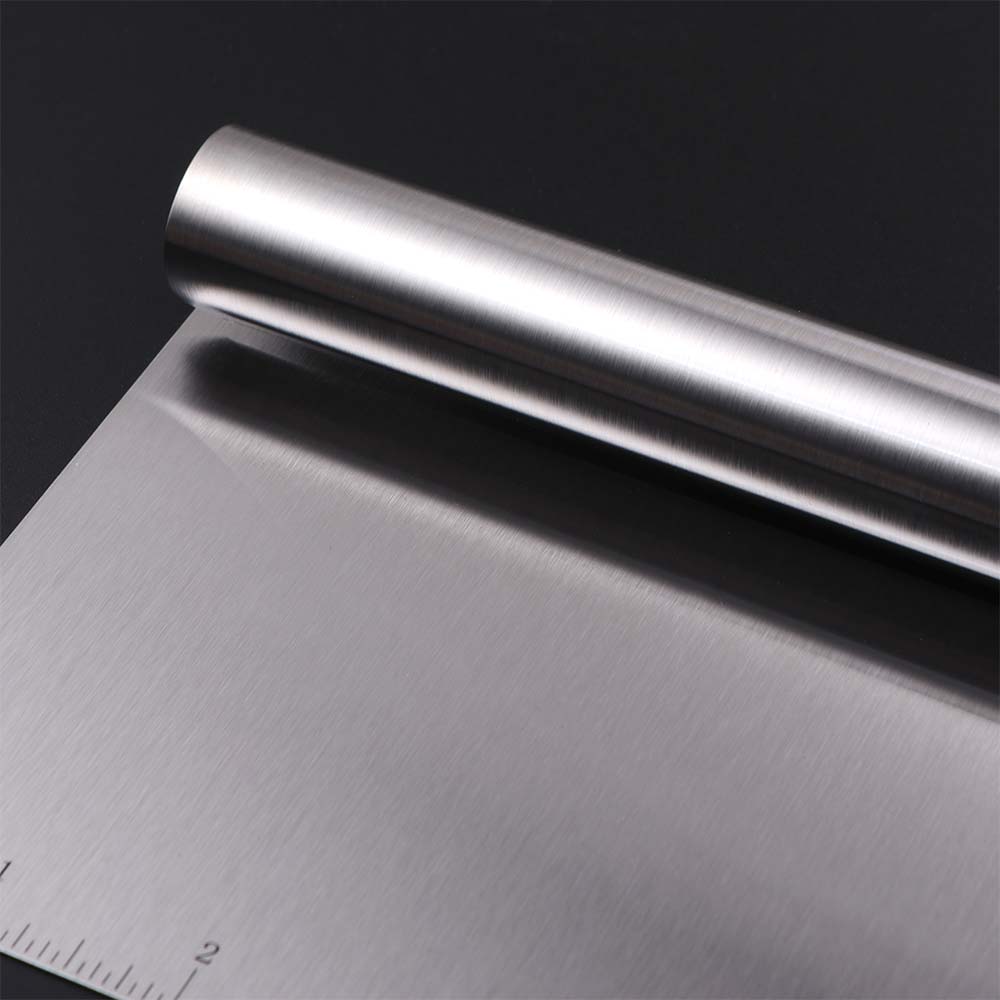 Bench Scraper Dough - Multifunctionele roestvrijstalen deegmes met gekromde rand,