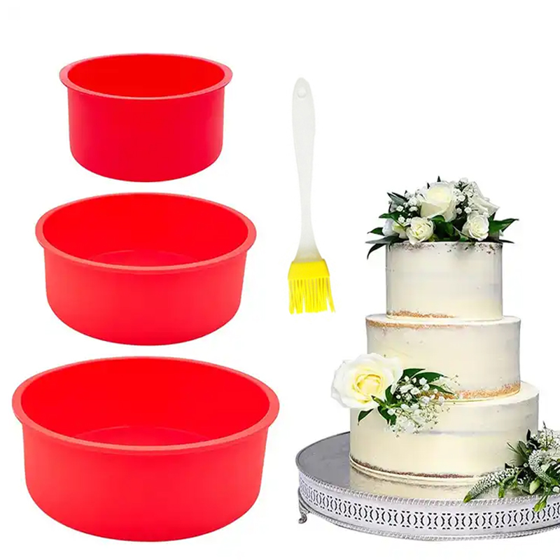 Springform Pan Set - Ronde siliconen cakevorm bakvorm ronde bakplaat