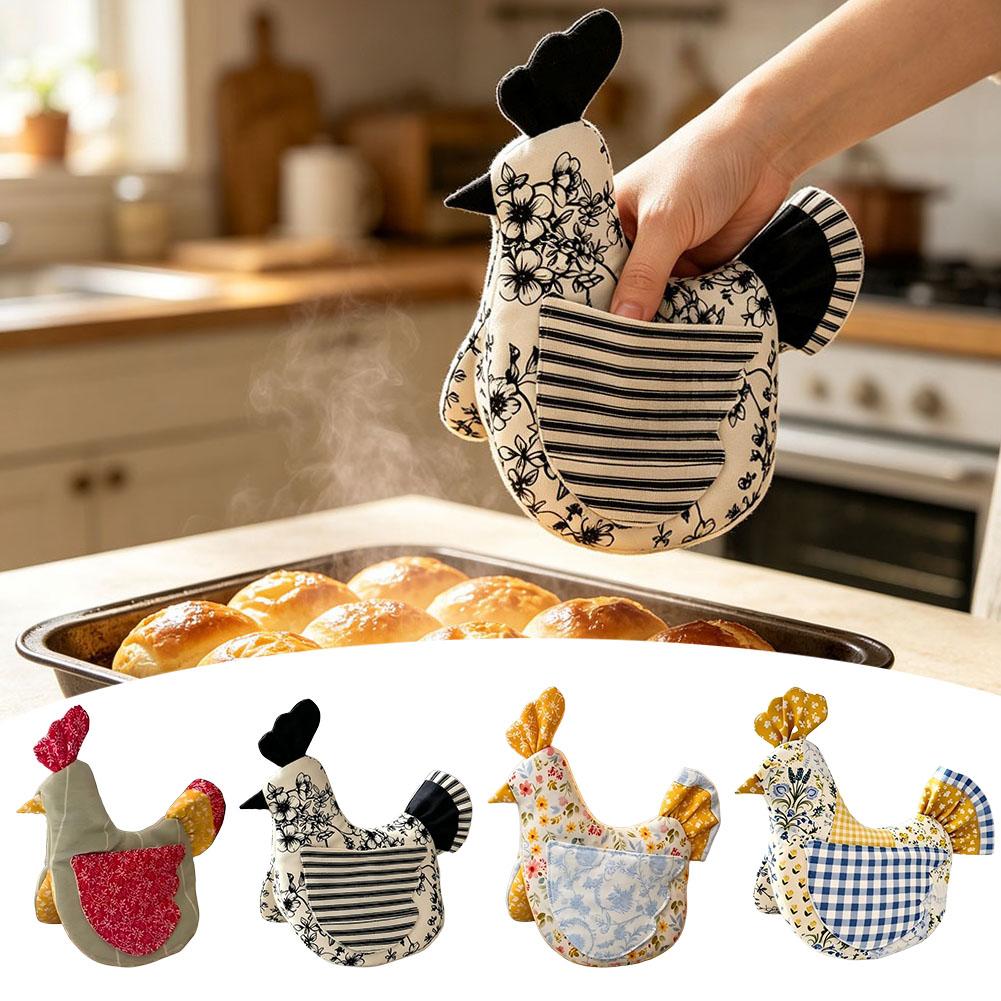 Kitchen Baking Gloves - Handgemaakte ovenwant en pannenlapperset in de