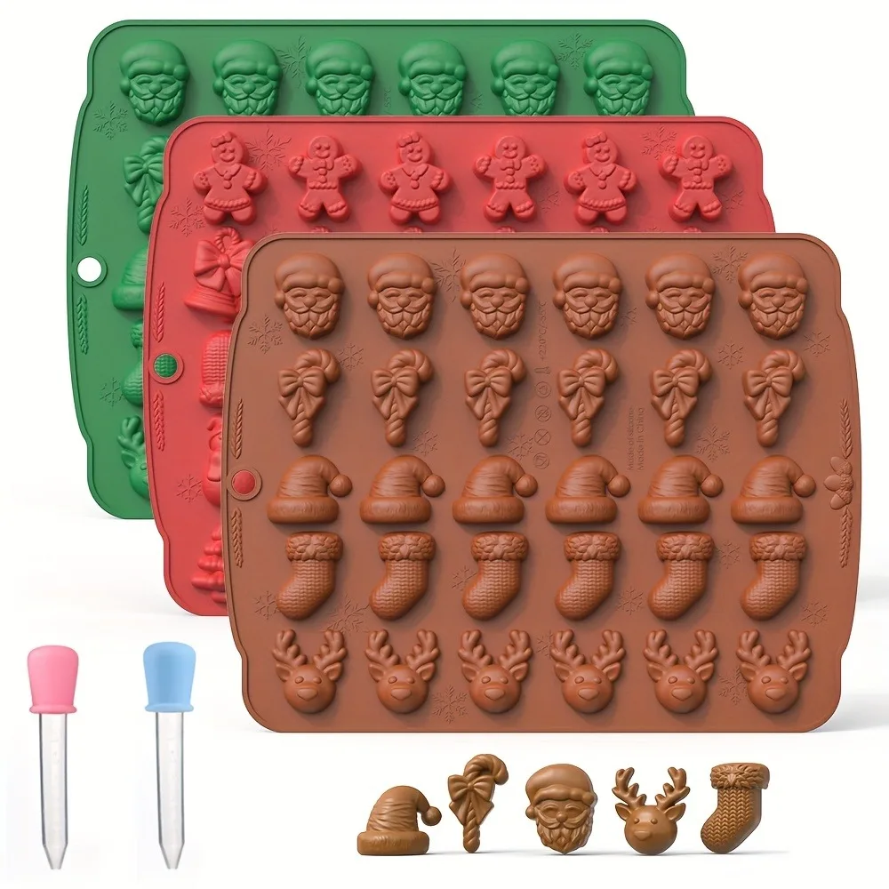 Kitchen Baking Gloves - Kerst Siliconen Chocolade Schimmel Gingerbread Man