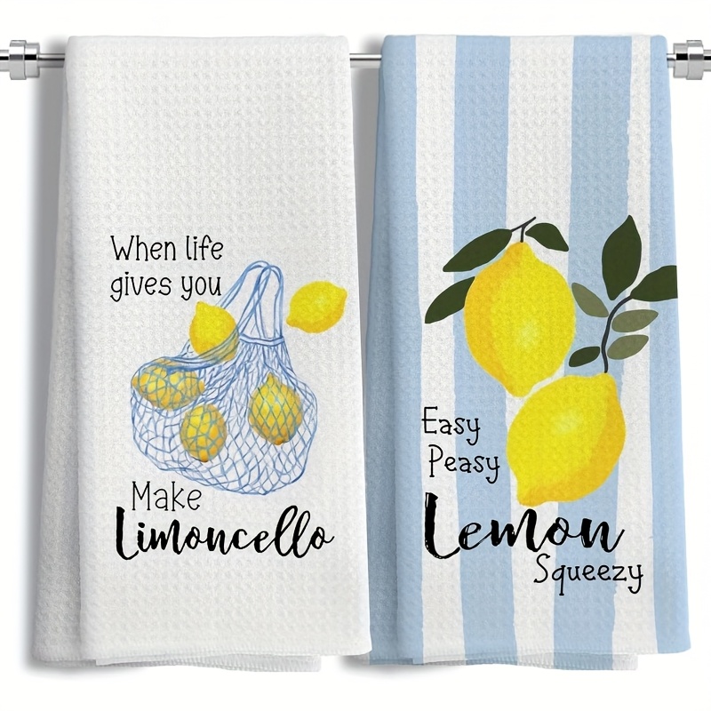 Baking Kitchen Set - 2 stuks, Lemon Mesh keukenhanddoeken, 40