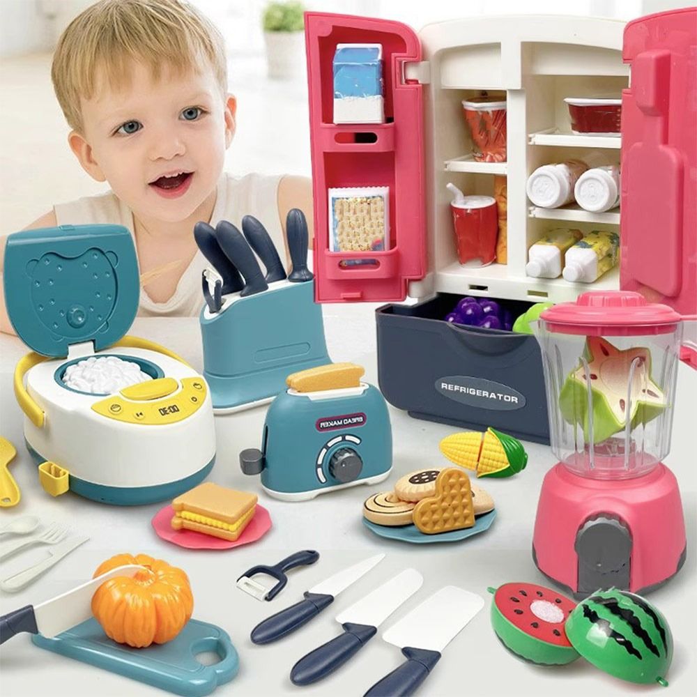 Baking Kitchen For Kids - Grappige veelkleurige kookset Plastic magnetron bakset