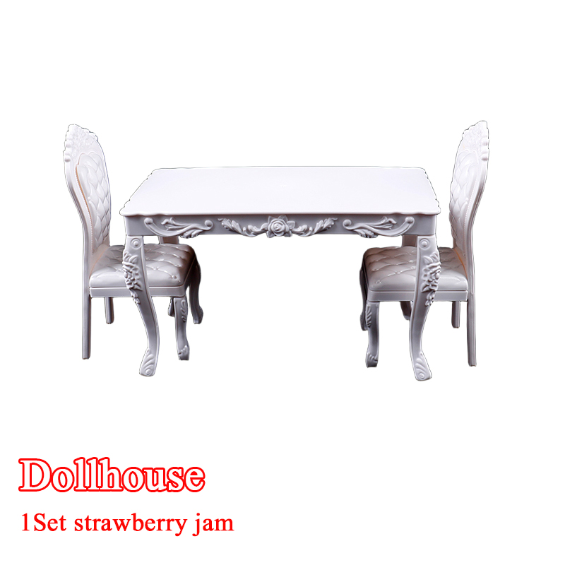 Kitchen Uncle - Poppenhuis 1:6 Keukenmeubilair Eettafel Stoel Computer