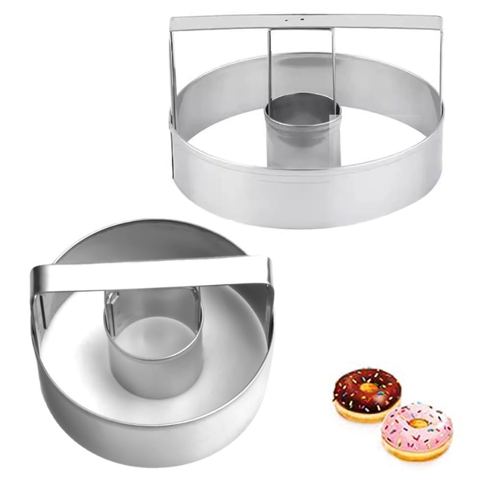 Kitchen Jobs - Roestvrijstalen koekjesvormer Keuken Bakken Ronde donutvorm