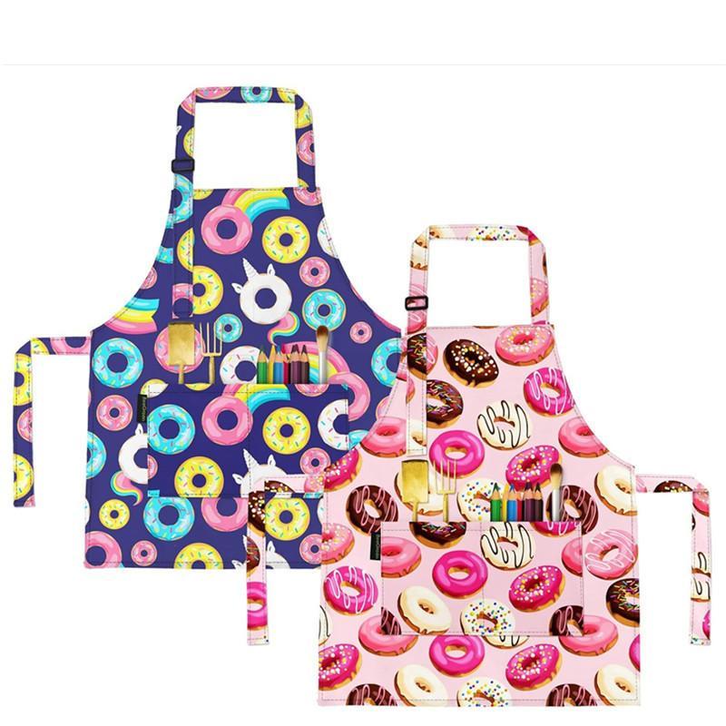 Baking Kitchen For Kids - Nieuwe kinder polyester kunstschort, waterdicht, anti-vlek,