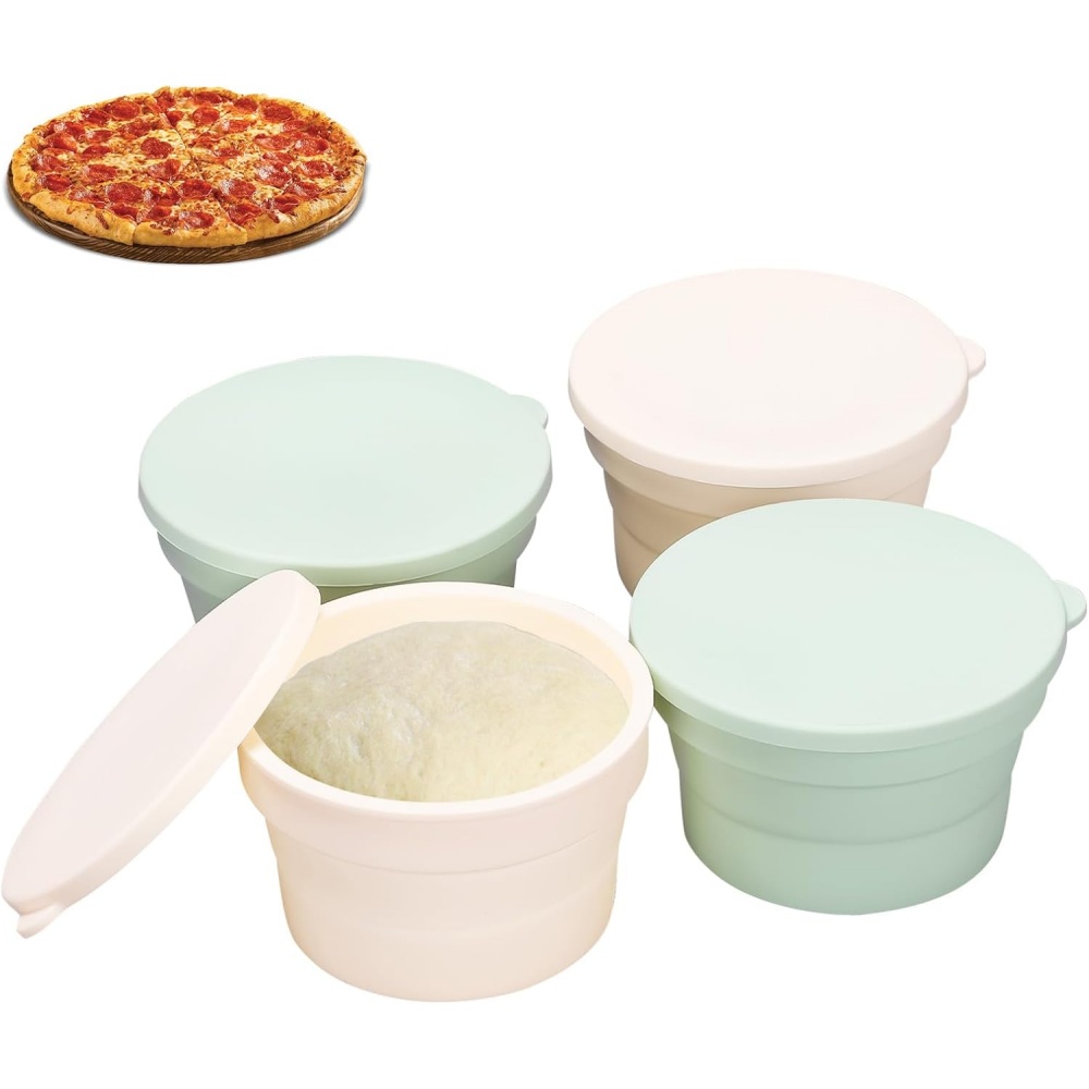 Kitchen Jobs - Hybride pizzadeegbox met deksel, multifunctionele opvouwbare
