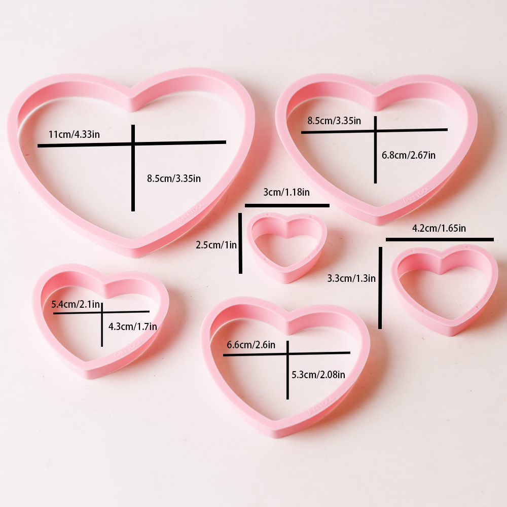 1 set/3 sets roze hart ster bl - Baking Kitchen Set recensie en prijs
