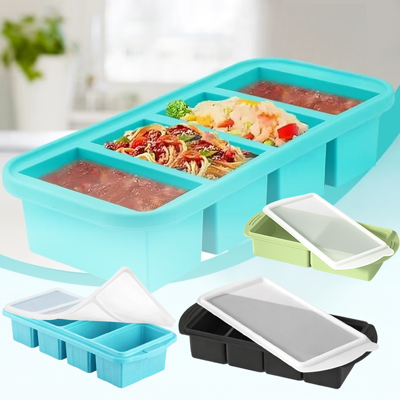 Grote siliconen ijsblokjesvorm - Kitchen Baking Storage Containers recensie en prijs