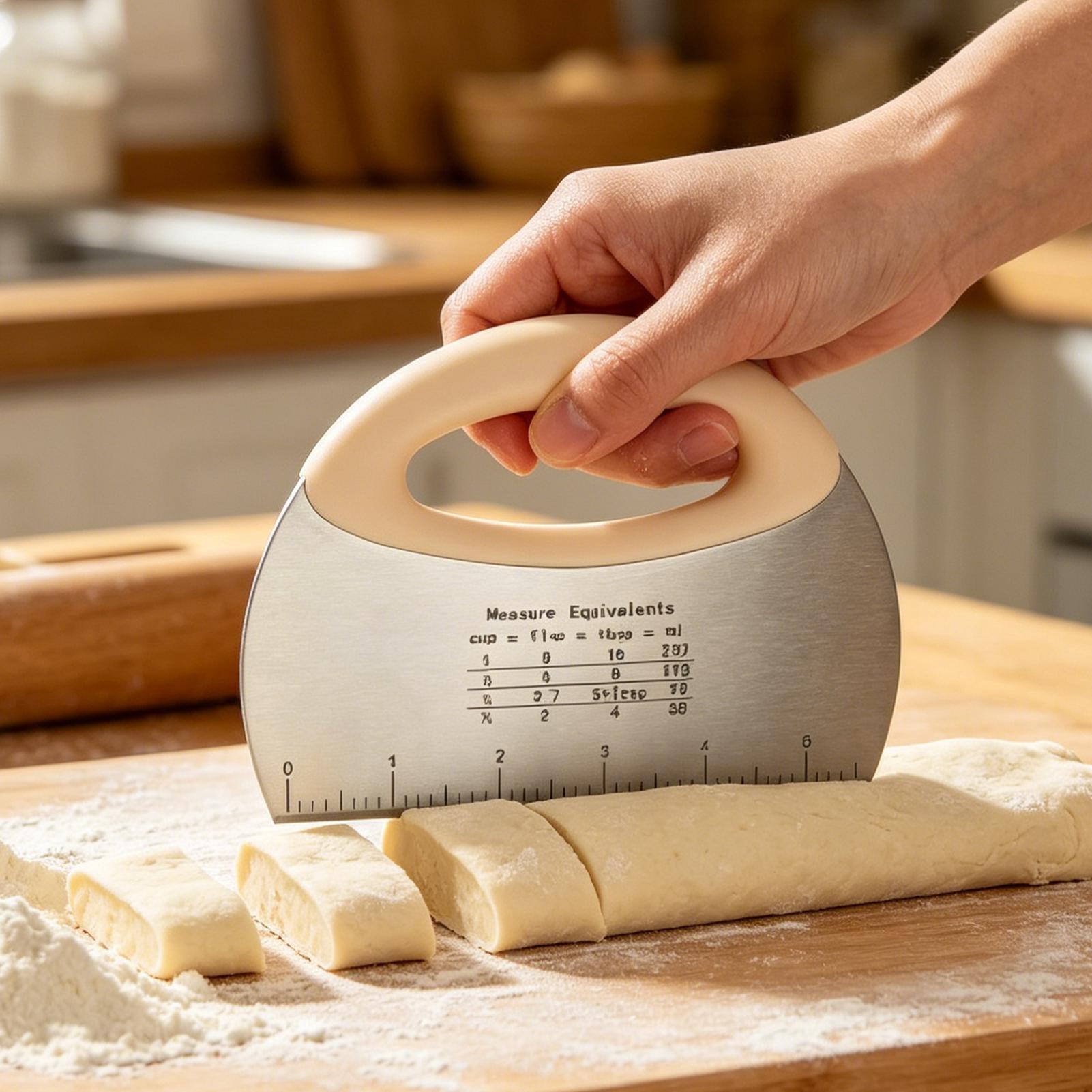 Keukendeegschraper van roestvr - Bench Scraper Dough recensie en prijs