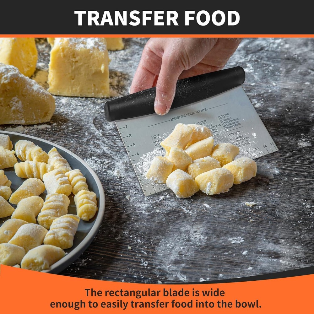 Roestvrijstalen bankschraper e - Bench Scraper Dough recensie en prijs