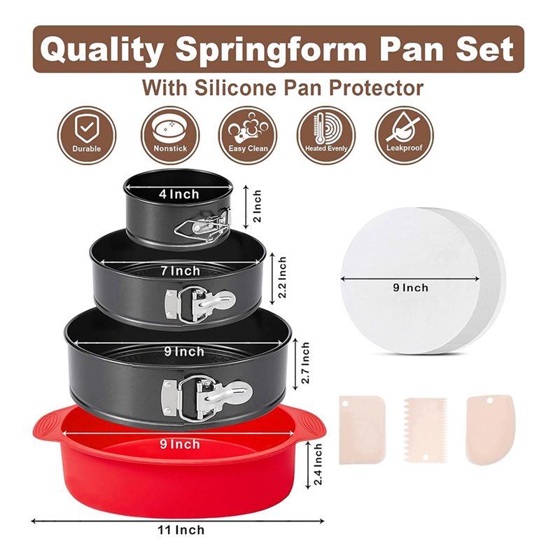 ABUN Lekvrije springvormen, se - Springform Pan Set recensie en prijs