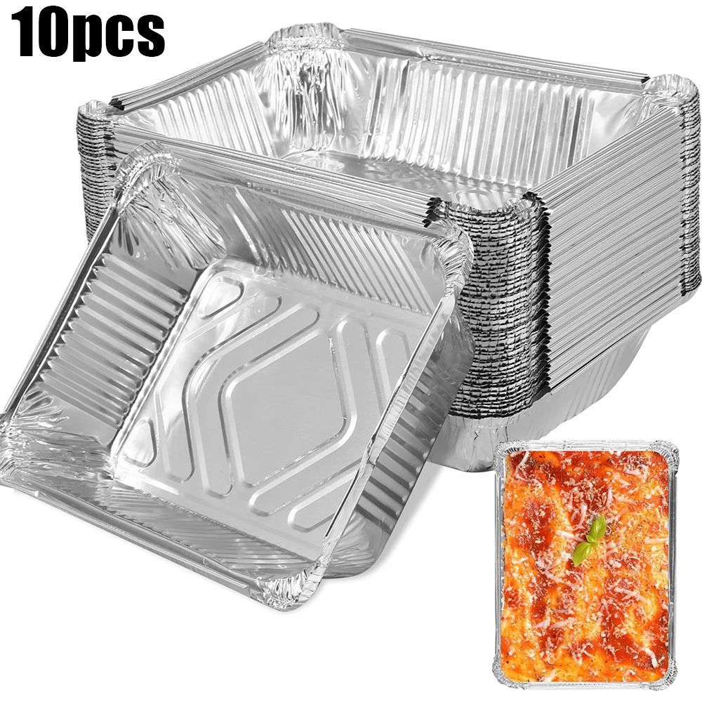10 STKS Wegwerp Aluminiumfolie - Kitchen Baking Storage Containers recensie en prijs