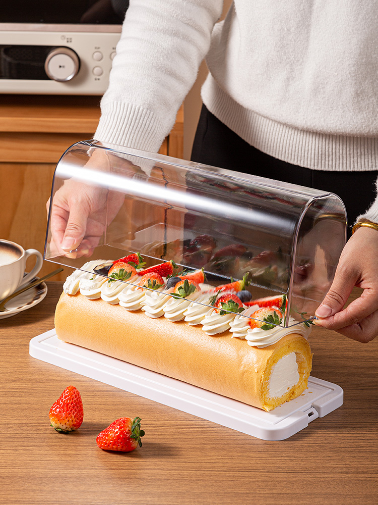 Transparante Cake Roll Display - Kitchen Baking Storage Containers recensie en prijs