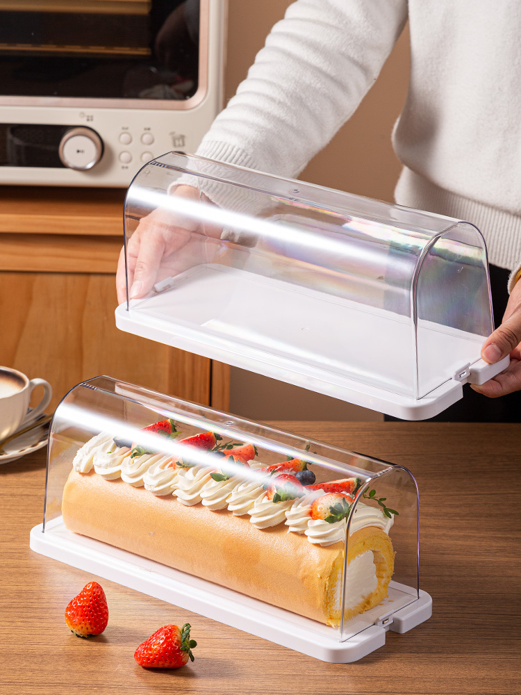 Transparante Cake Roll Display - Kitchen Baking Storage Containers recensie en prijs