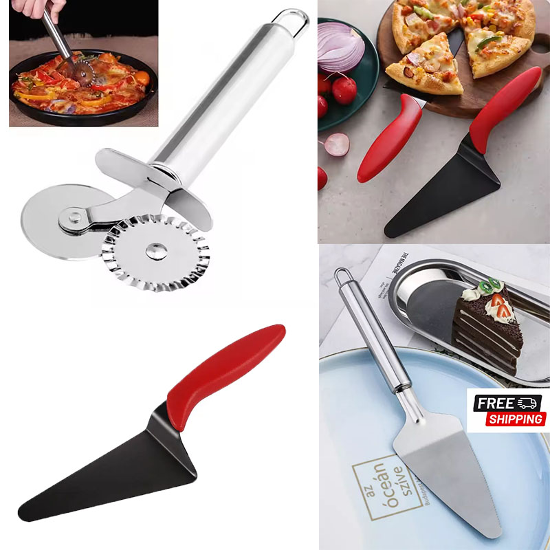 Roestvrijstalen pizzasnijderwi - Baking Kitchen Set recensie en prijs