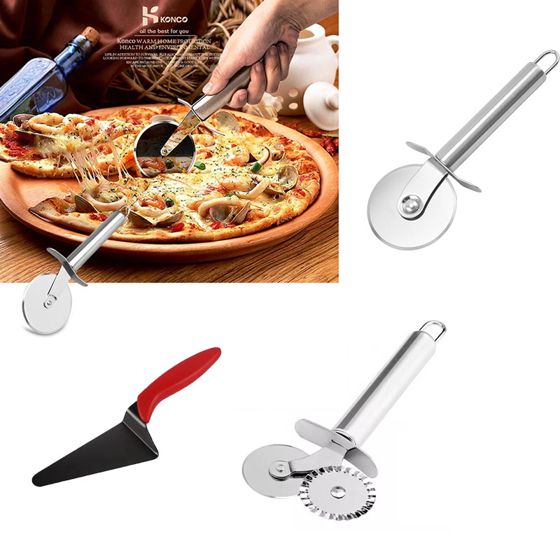 Roestvrijstalen pizzasnijderwi - Baking Kitchen Set recensie en prijs