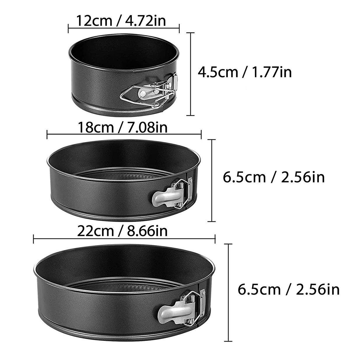1PC, 3PCS Cake Pan Set, Ronde  - Springform Pan Set recensie en prijs