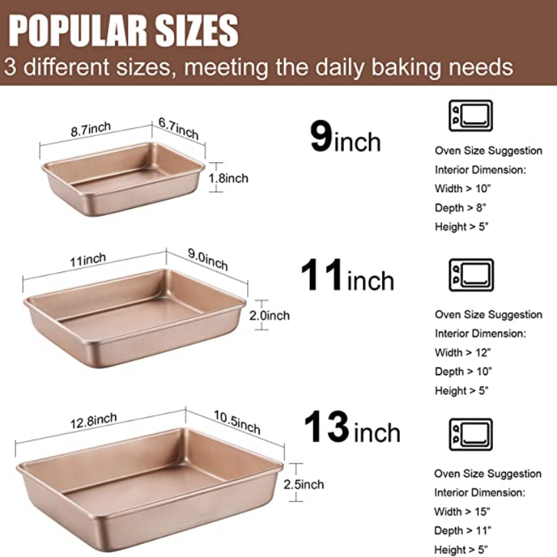 Dikker Koolstofstaal Gouden Ba - Springform Pan Set recensie en prijs