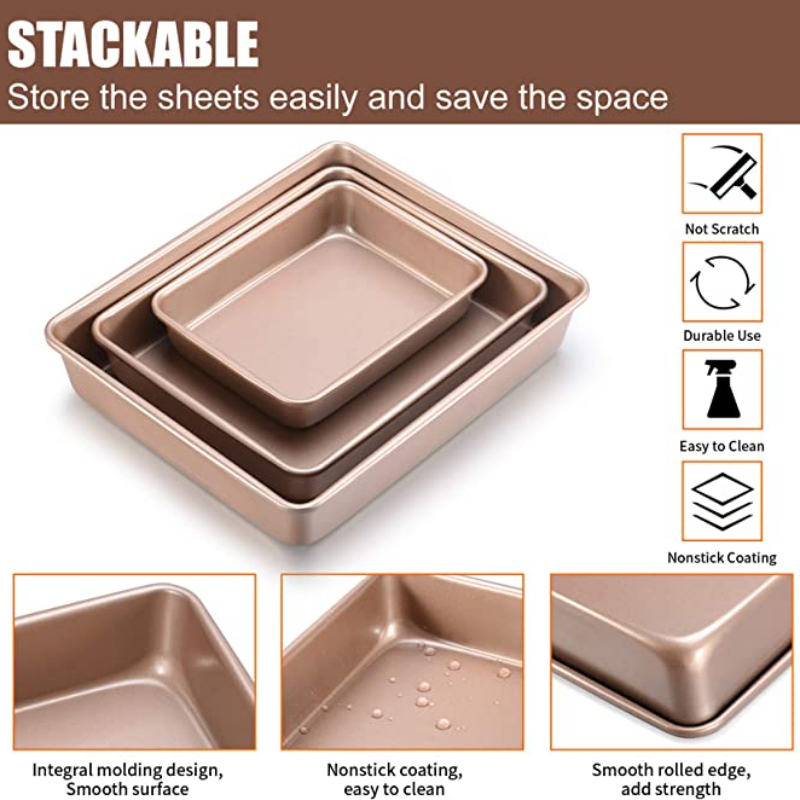 Dikker Koolstofstaal Gouden Ba - Springform Pan Set recensie en prijs