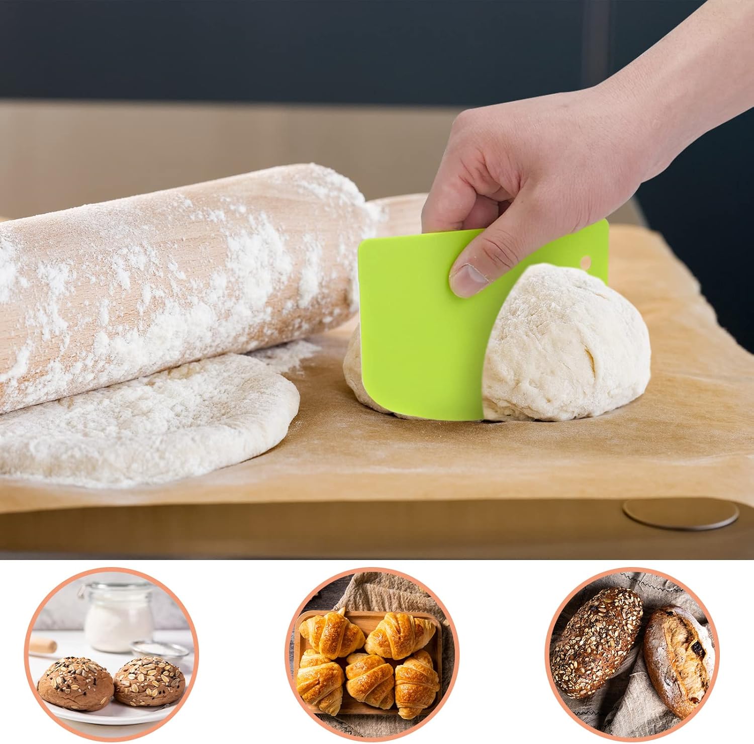 Deegschraper Plastic deegsnijd - Bench Scraper Dough recensie en prijs