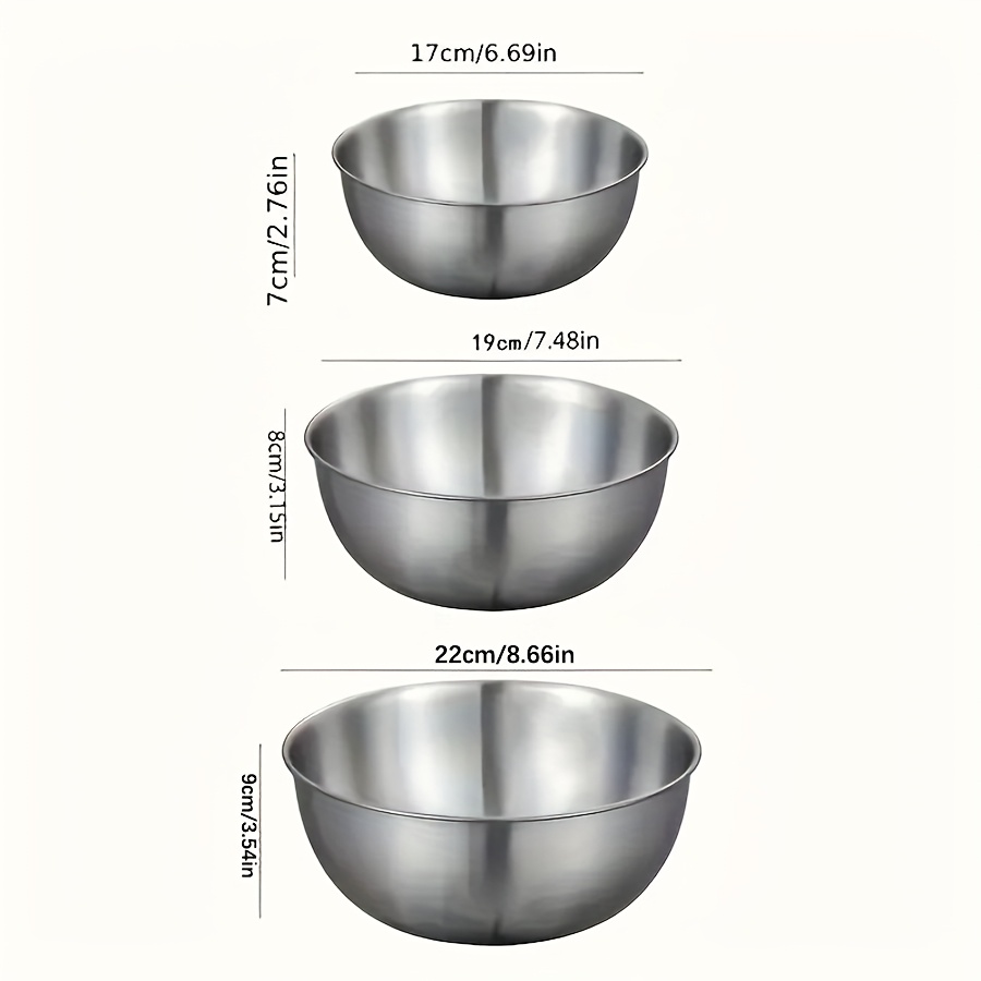 3-delige RVS Saladekom Set, Me - Baking Kitchen Set recensie en prijs