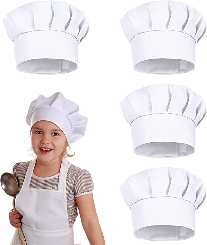 4 stuks witte party petjes kin - Baking Kitchen For Kids recensie en prijs