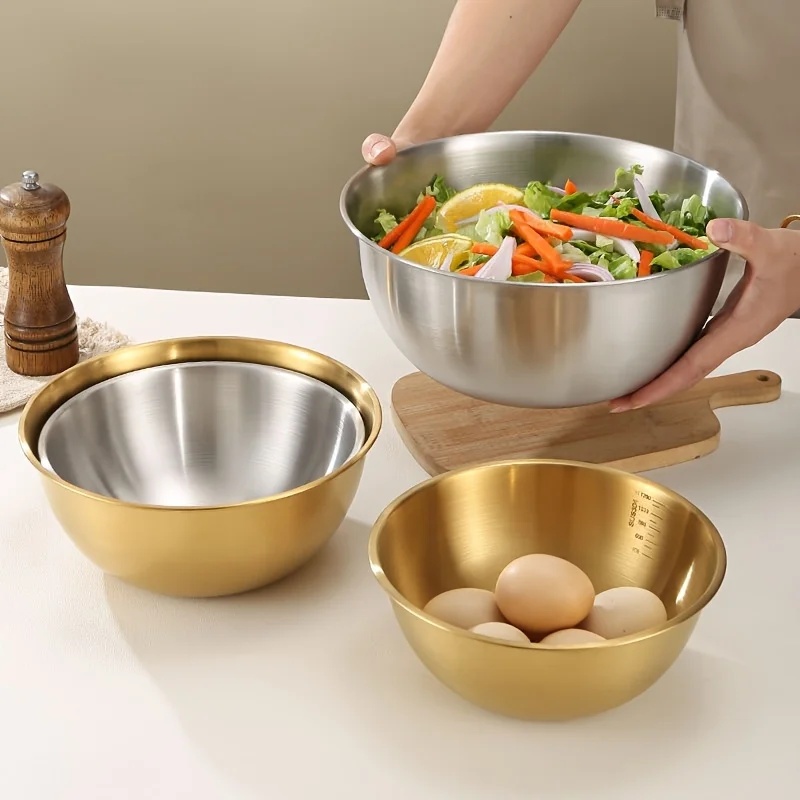 3-delige roestvrijstalen mengk - Baking Kitchen Set recensie en prijs