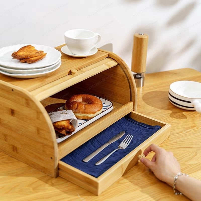 Multifunctionele bamboe broodd - Kitchen Baking Storage Containers recensie en prijs