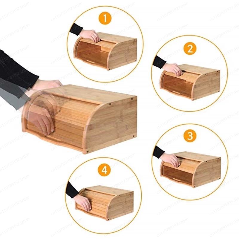 Multifunctionele bamboe broodd - Kitchen Baking Storage Containers recensie en prijs